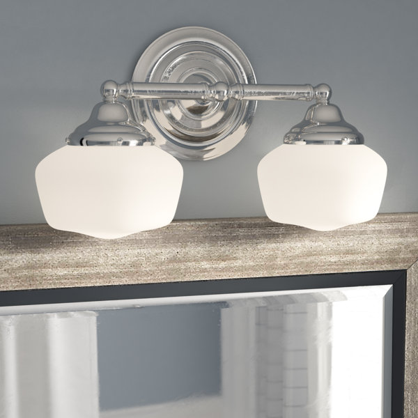 Laurel Foundry Modern Farmhouse Sainz 2Light Dimmable Vanity Light